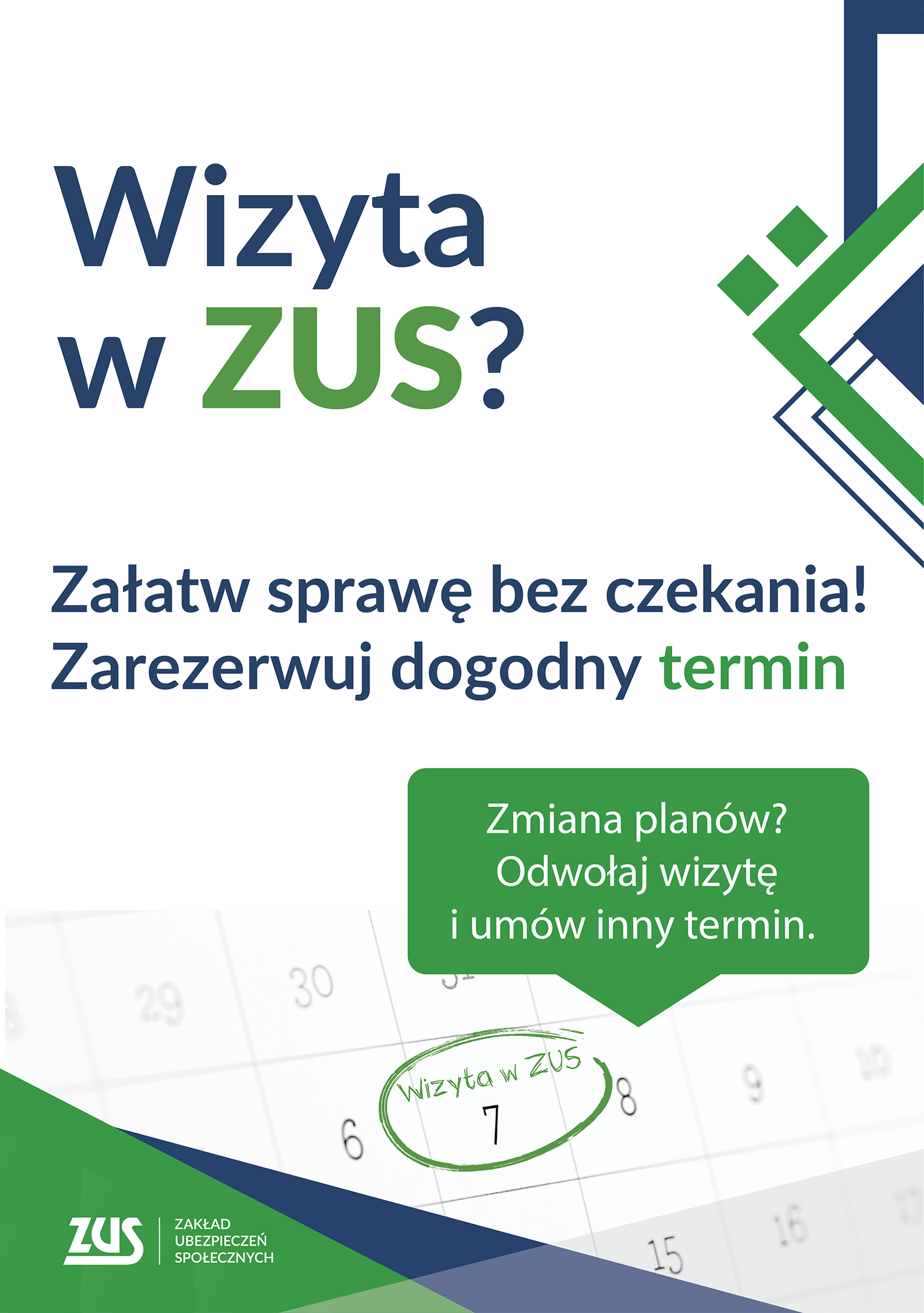 Rezerwuj wizyty w Zakładzie Ubezpieczeń Społecznych i wygodnie załatwiaj swoje sprawy!