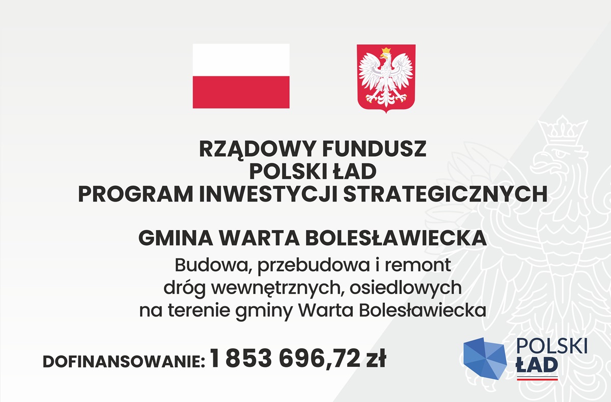POLSKI ŁAD WARTA tablica